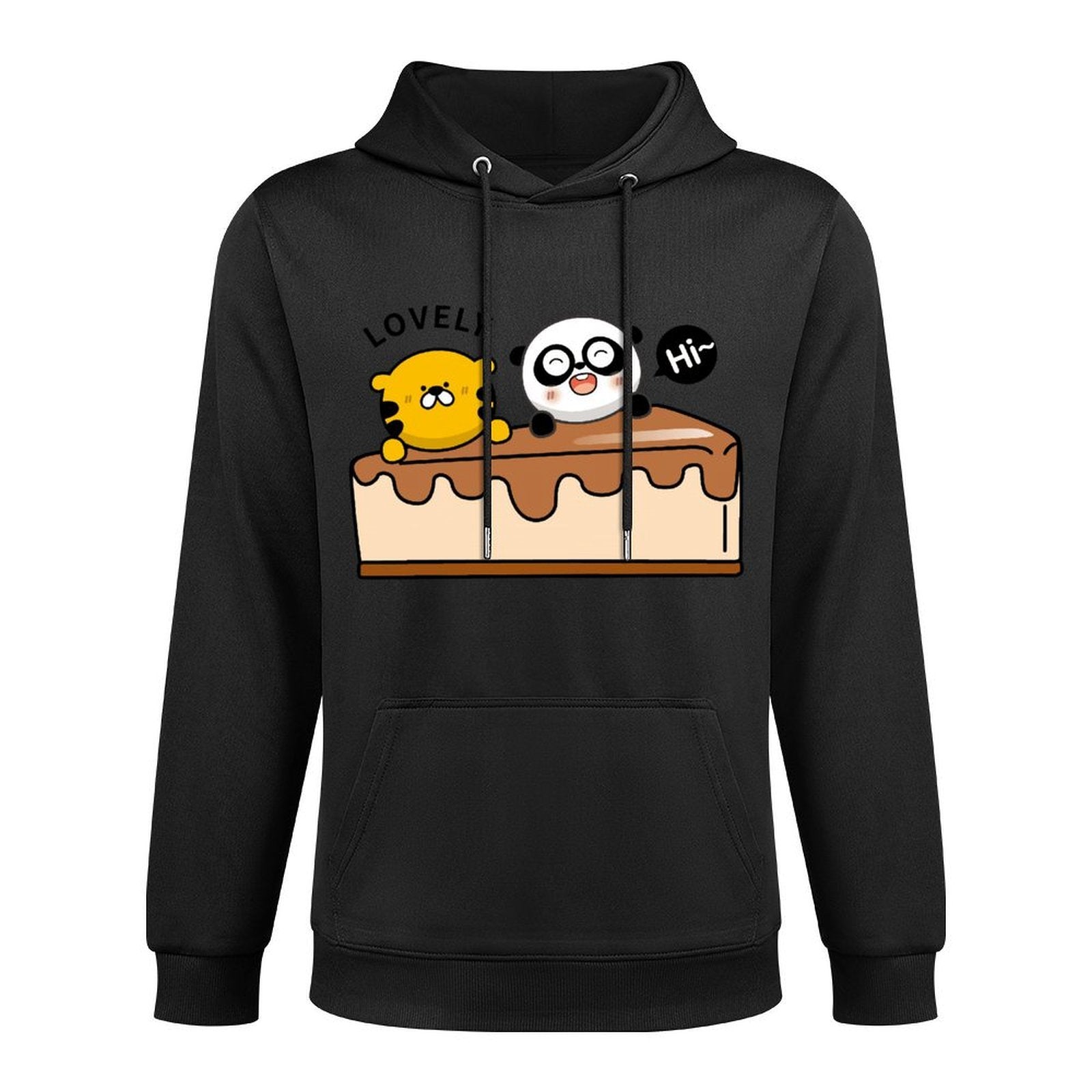 Soft-Touch Modern Front Graphic Hoodies